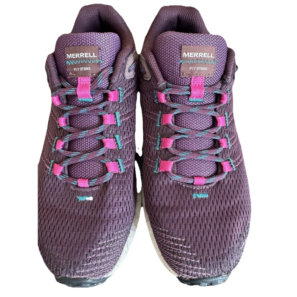 Merrell Fly Strike Light Trail Run Hike Shoe Burgundy Women's Sz 8 - J067064 - Picture 6 of 10